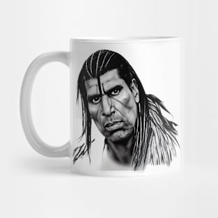 Illustration Apache Indian Mug